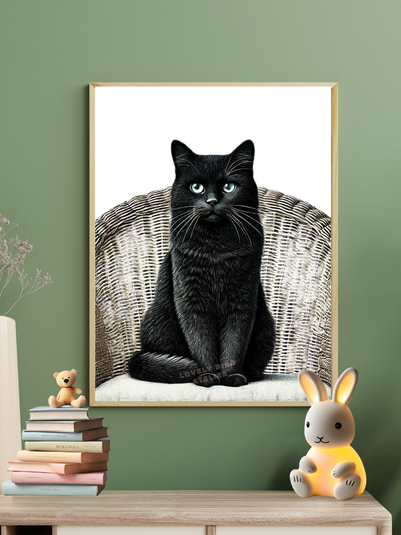 Affiche Petit Chat Noir