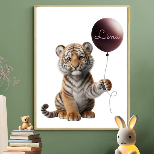 Tableau Tigre & Ballon