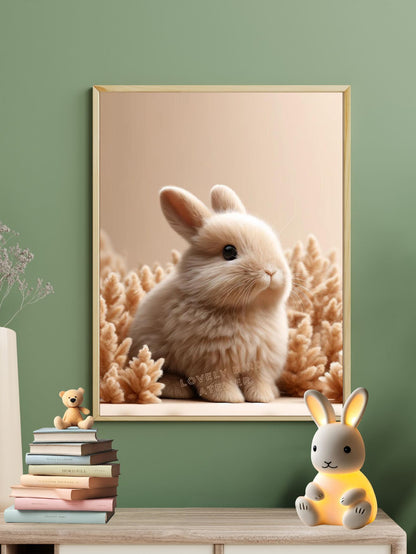 Affiche Lapin Beige