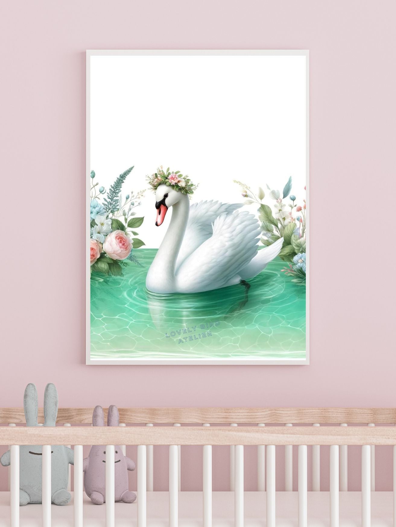 Tableau  Cygne & Lac