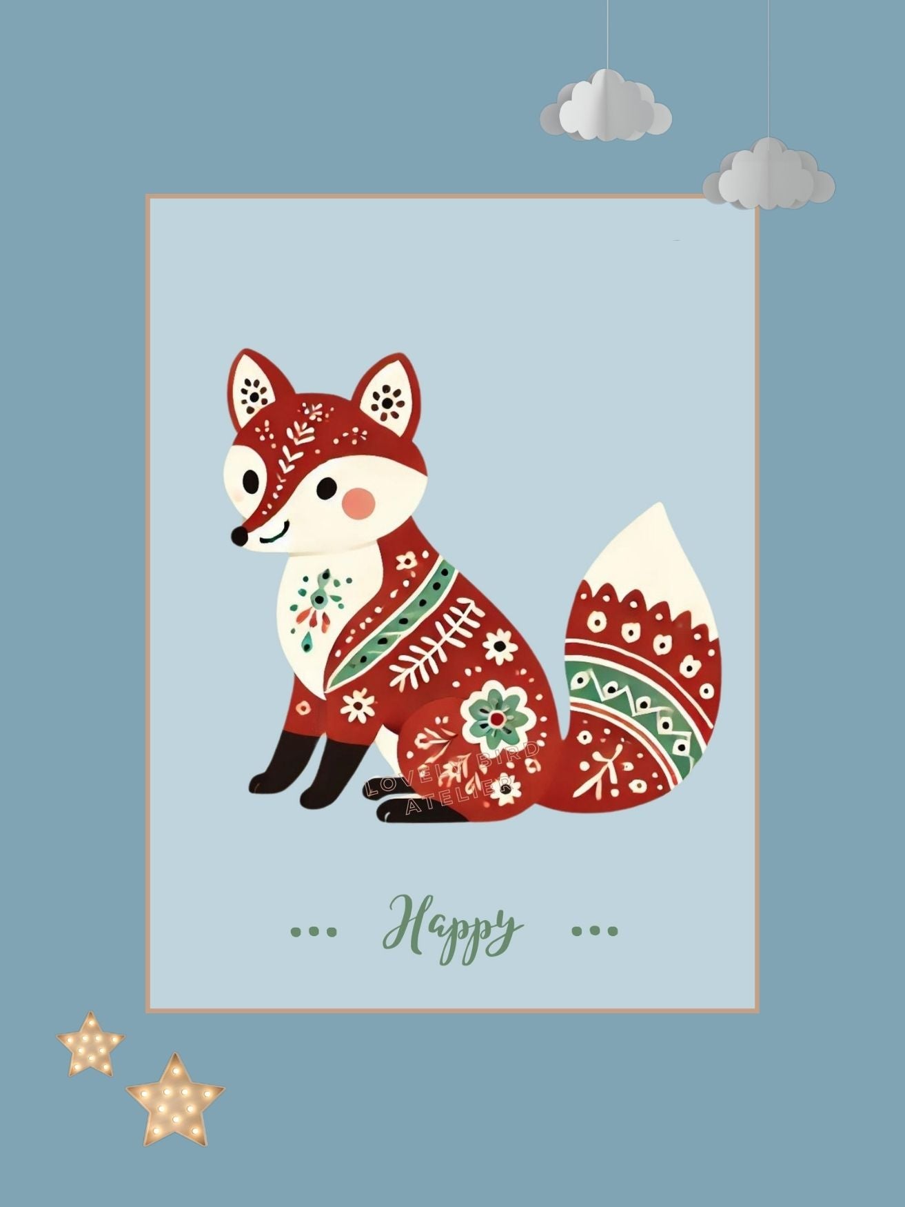 Affiche Renard Happy