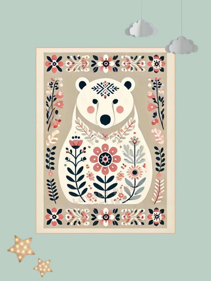 Tableau  Petit Ours  & Motifs