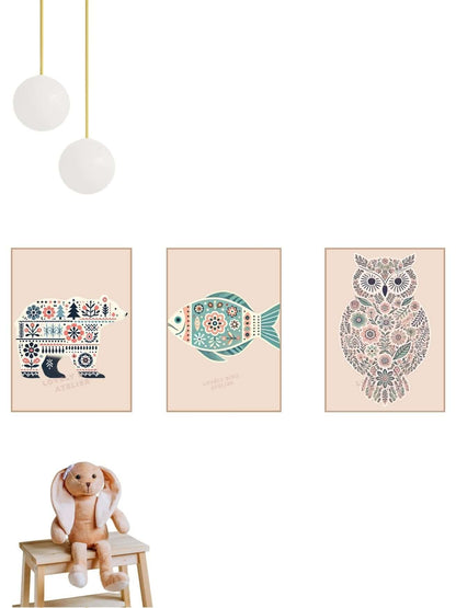 Tableau  Ours Polaire & Motifs