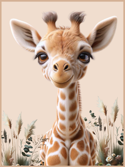 Affiche Girafe