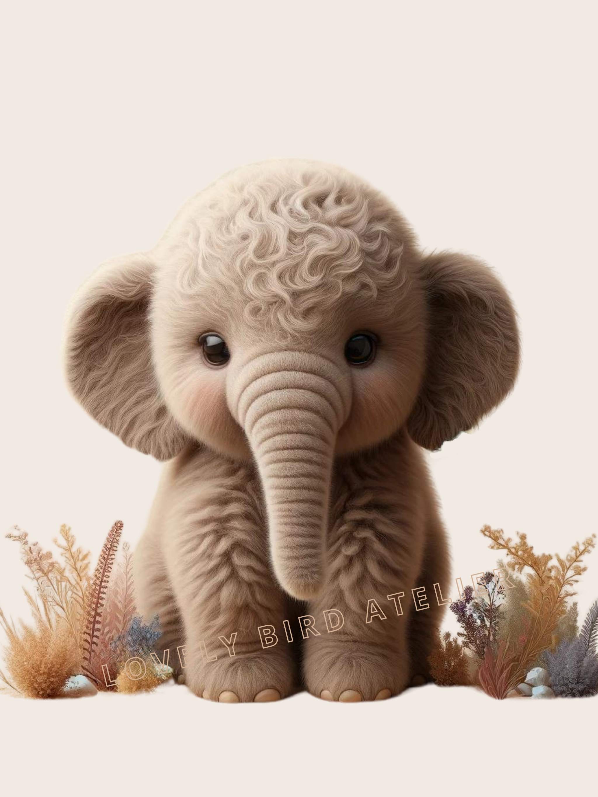 Affiche Éléphant  Mignon