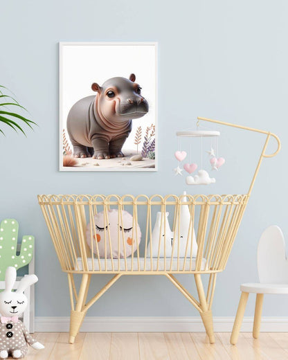 Affiche Bébé Hippo