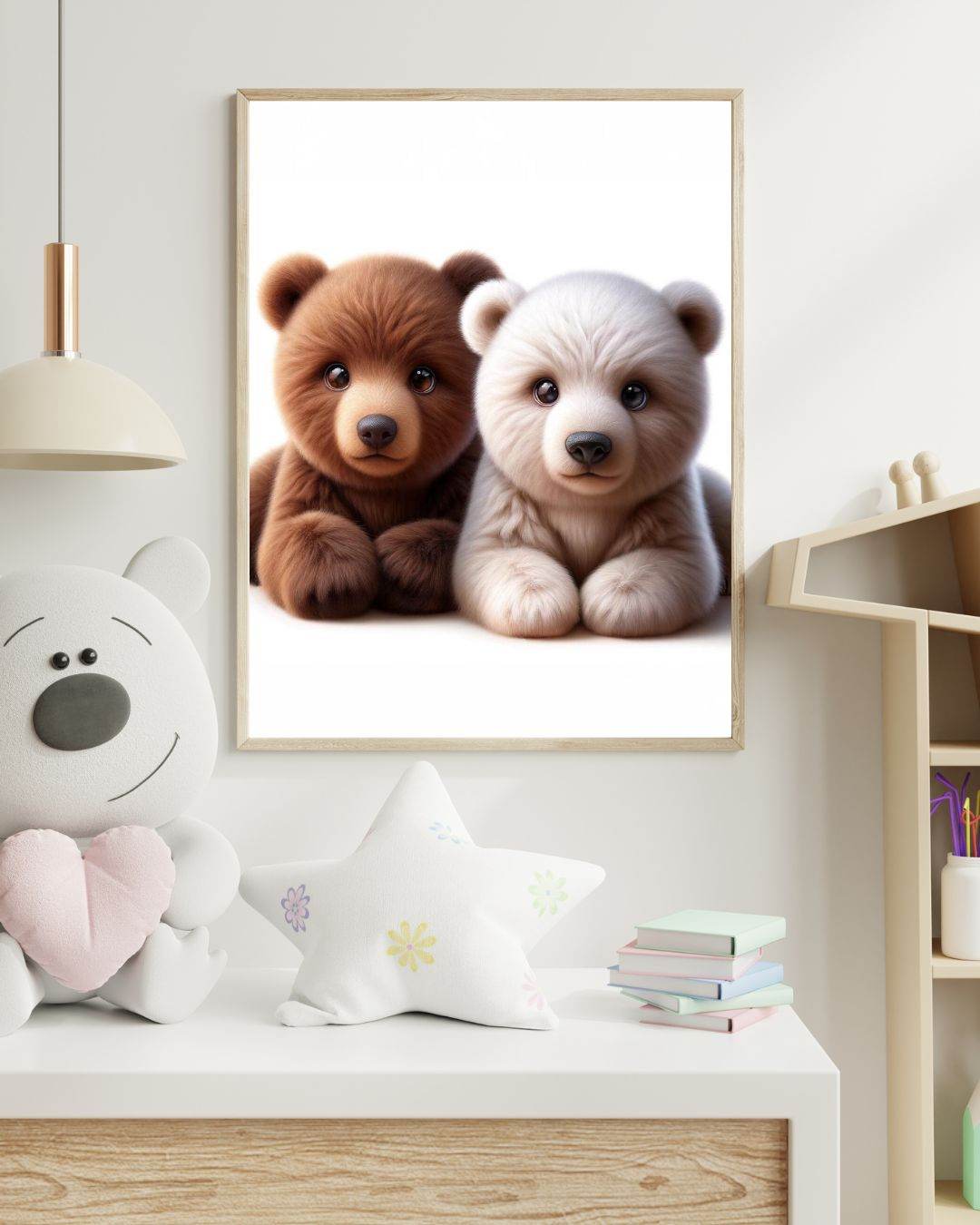 Affiche Duo Bébés Ours