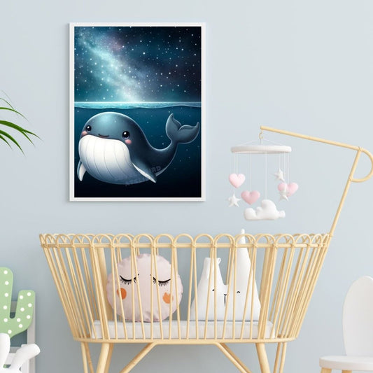 Tableau Baleine & Étoiles