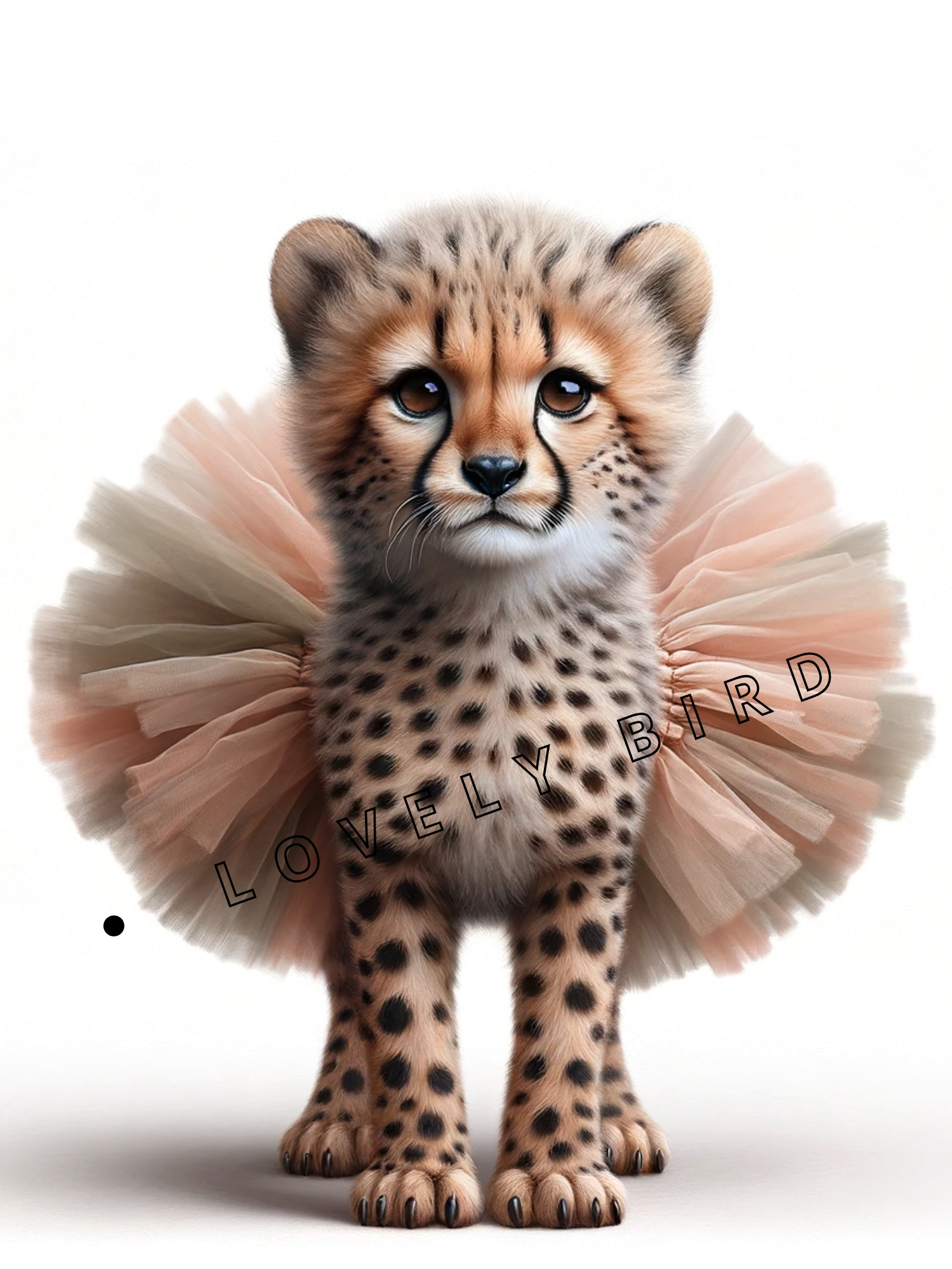 Tableau Bébé Guépard En Tutu