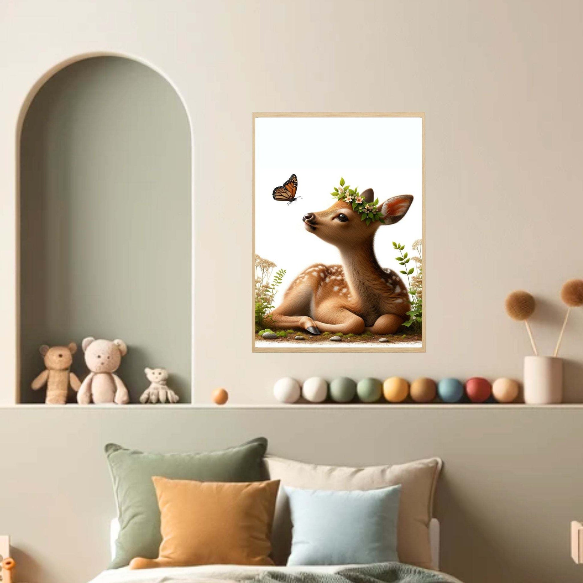 Tableau Biche & Papillon