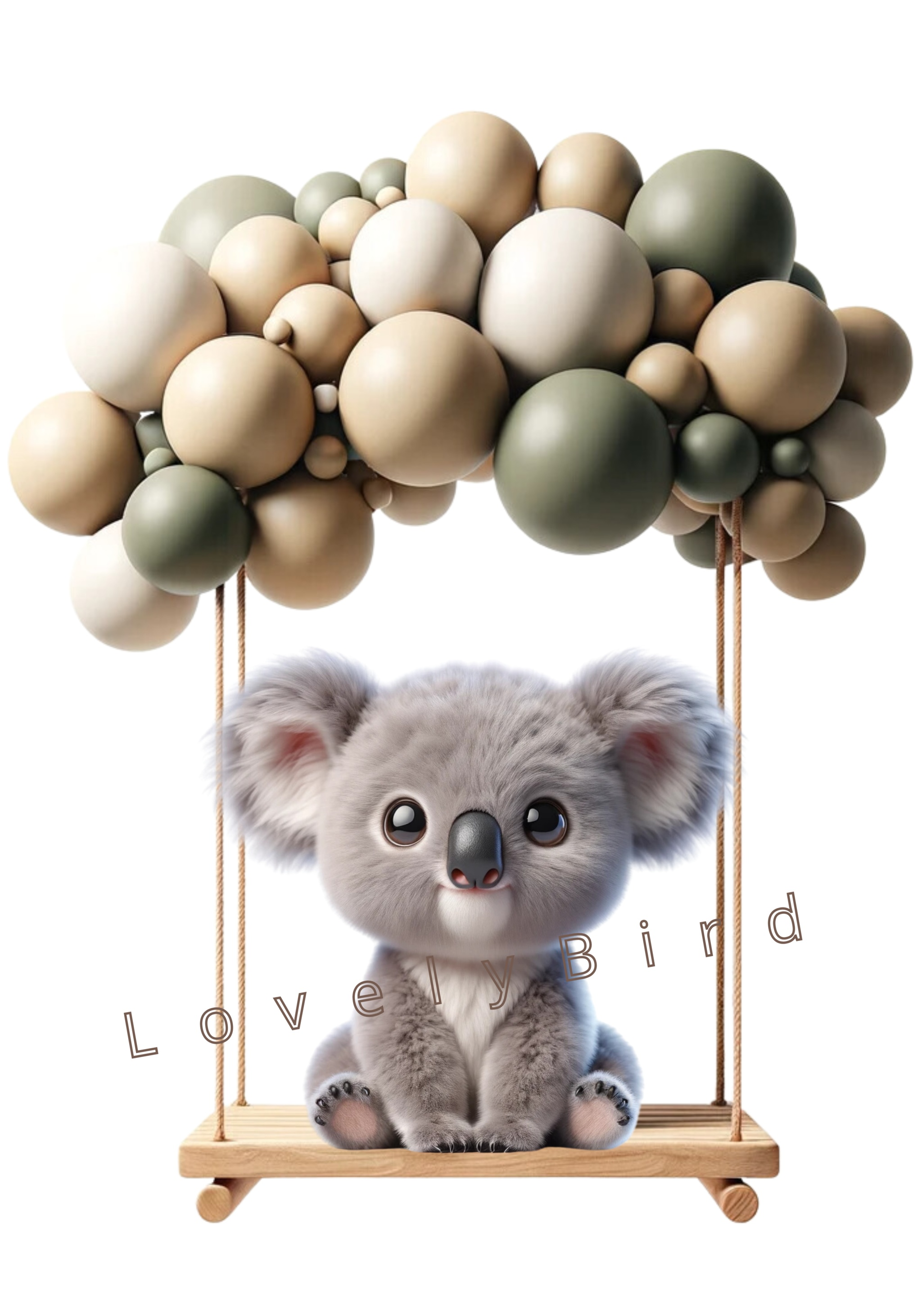 Tableau Koala & Ballons