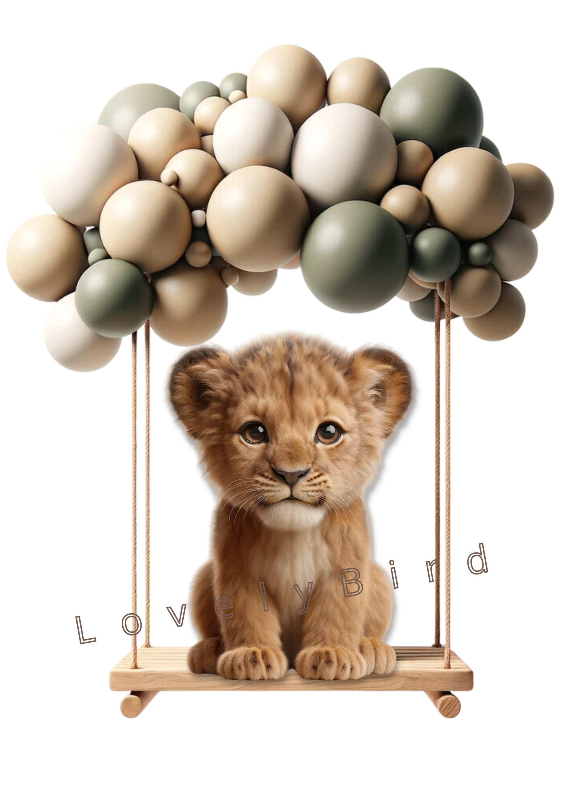 Tableau Lionceau & Ballons