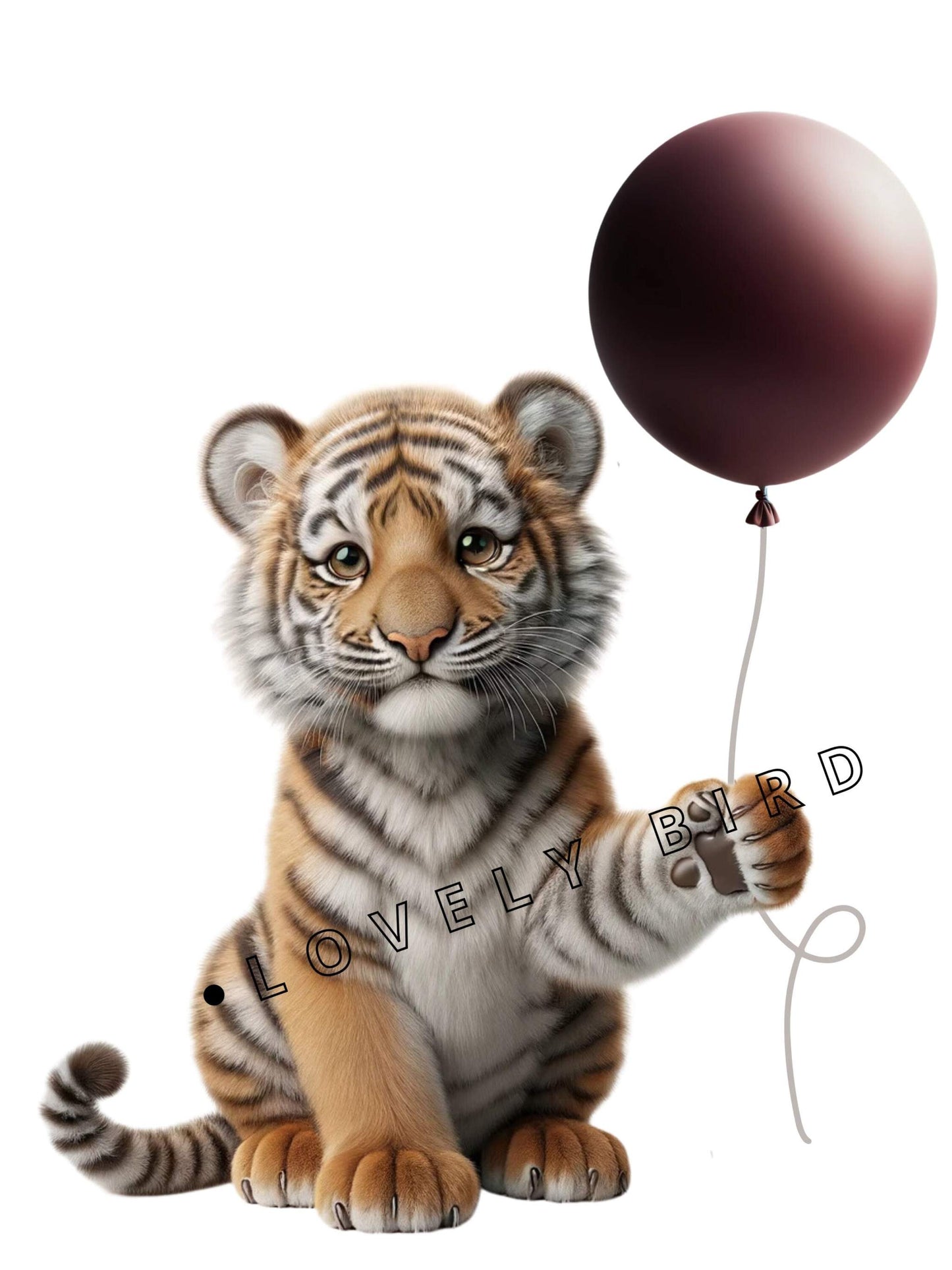 Tableau Tigre & Ballon