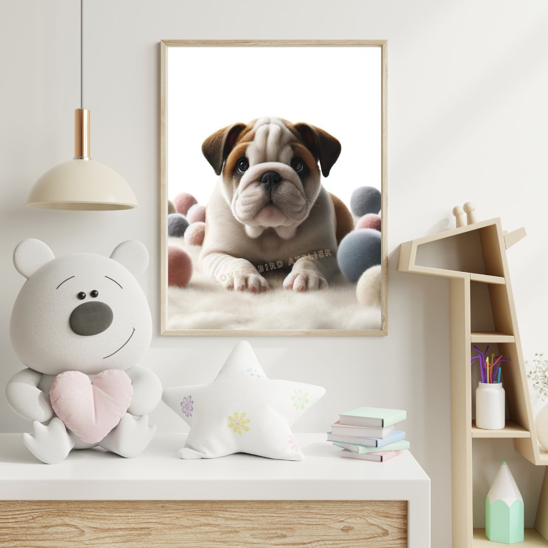 Affiche Bébé Bouledogue