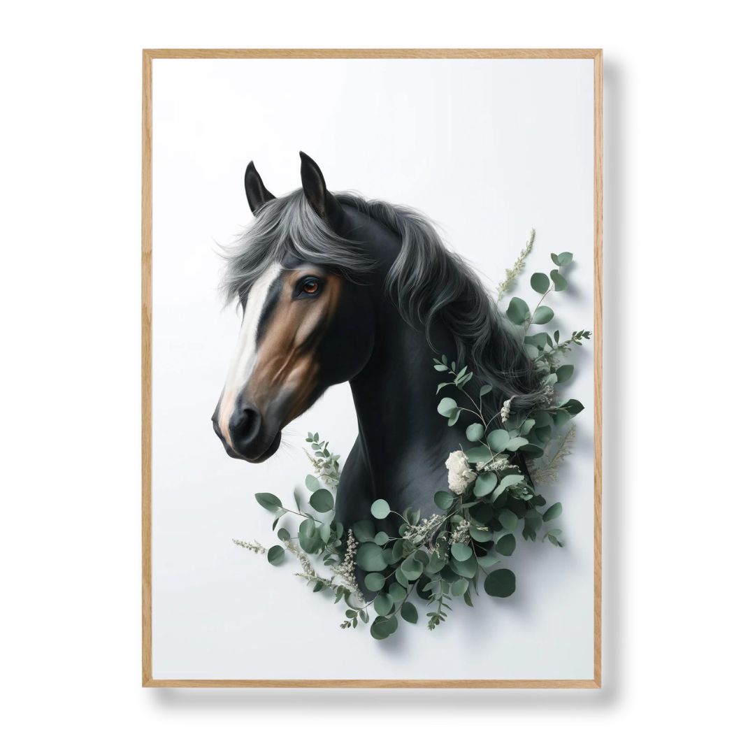 Affiche  Cheval Noir