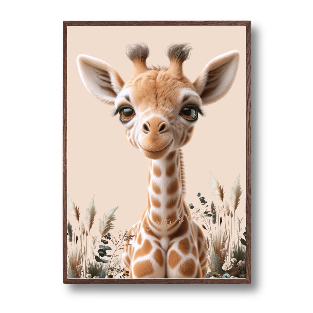 Affiche Girafe