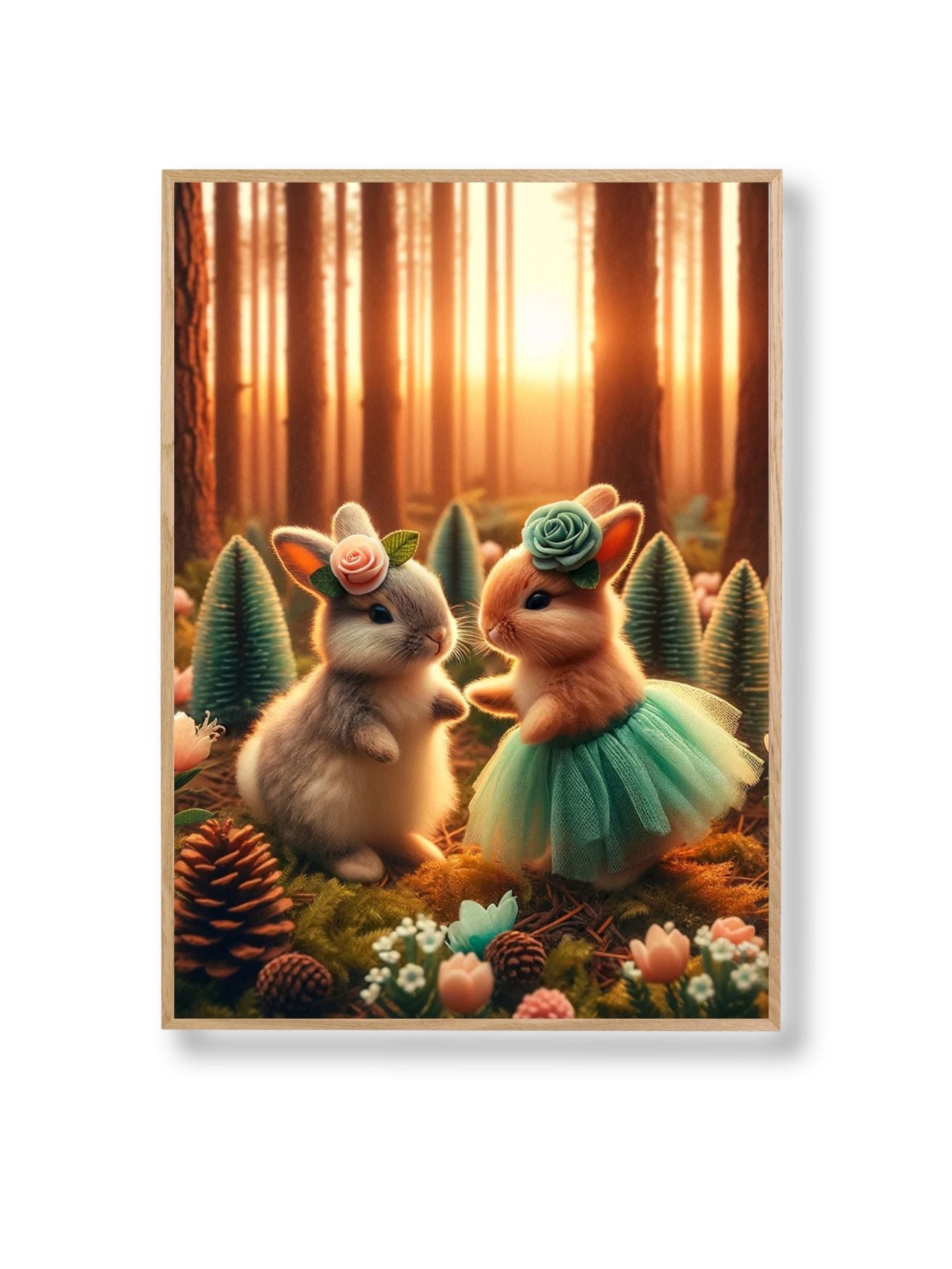 Affiche Lapin Forêt